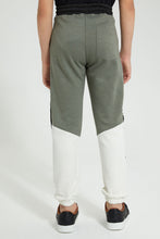 تنزيل الصورة على معرض الصور، Redtag-Olive-Tape-Active-Pant-Joggers-Senior-Boys-9 to 14 Years
