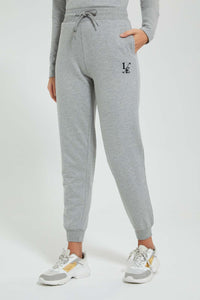 Redtag-Grey-Embroidery-Joggers-Colour:Grey,-Filter:Women's-Clothing,-Limited-Edition-Trousers,-New-In,-New-In-Women,-Non-Sale,-Section:Women,-W21B-Women's-