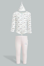 Load image into Gallery viewer, Redtag-Pink-And-White-Marie-3Piece-Pack-Set-Colour:Pink,-Filter:Baby-(0-to-12-Mths),-NBG-Gift-Sets,-New-In,-New-In-NBG,-Non-Sale,-S22B,-Section:Kidswear-Baby-0 to 12 Months
