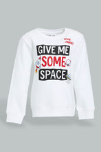 Load image into Gallery viewer, Redtag-White-Space-Light-Weight-Terry-T-Shirt-Graphic-Prints-Infant-Boys-3 to 24 Months
