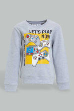 Load image into Gallery viewer, Redtag-Grey-Music-Light-Weight-Terry-T-Shirt-Graphic-Prints-Infant-Boys-3 to 24 Months
