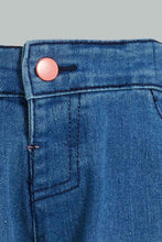 Load image into Gallery viewer, Redtag-Dark-Wash-Pull-On-Denim-Short-Colour:Darkwash,-Filter:Infant-Girls-(3-to-24-Mths),-Infant-Girls-Shorts,-New-In,-New-In-ING,-Non-Sale,-S22B,-Section:Kidswear,-TBL-Infant-Girls-3 to 24 Months
