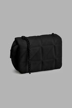 Load image into Gallery viewer, Redtag-Black-Quilted-Cross-Body-Bag-Colour:Black,-Filter:Women&#39;s-Accessories,-New-In,-New-In-Women-ACC,-Non-Sale,-S22A,-Women-Handbags-Women-
