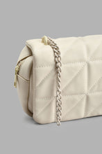 Load image into Gallery viewer, Redtag-Beige-Quilted-Cross-Body-Bag-Colour:Beige,-Filter:Women&#39;s-Accessories,-New-In,-New-In-Women-ACC,-Non-Sale,-S22A,-Women-Handbags-Women-
