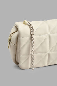 Redtag-Beige-Quilted-Cross-Body-Bag-Colour:Beige,-Filter:Women's-Accessories,-New-In,-New-In-Women-ACC,-Non-Sale,-S22A,-Women-Handbags-Women-