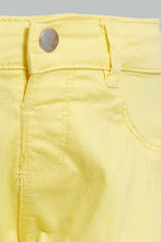 تنزيل الصورة على معرض الصور، Redtag-Yellow-Trouser-Short-Pull-On-Shorts-Infant-Girls-3 to 24 Months
