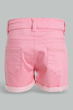 تنزيل الصورة على معرض الصور، Redtag-Fuchsia-Trouser-Short-Pull-On-Shorts-Infant-Girls-3 to 24 Months
