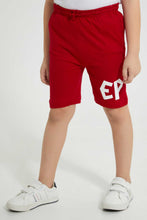 تنزيل الصورة على معرض الصور، Redtag-Red-Printed-Elasticated-Waist-Short-Active-Shorts-Boys-2 to 8 Years
