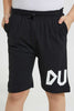 Redtag-Charcoal-Printed-Elasticated-Waist-Short-Active-Shorts-Boys-2 to 8 Years