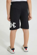 تنزيل الصورة على معرض الصور، Redtag-Charcoal-Printed-Elasticated-Waist-Short-Active-Shorts-Boys-2 to 8 Years
