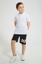 تنزيل الصورة على معرض الصور، Redtag-Charcoal-Printed-Elasticated-Waist-Short-Active-Shorts-Boys-2 to 8 Years
