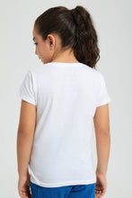 Load image into Gallery viewer, Redtag-White-Girl-Print-T-Shirt-Colour:White,-Filter:Girls-(2-to-8-Yrs),-Girls-T-Shirts,-New-In,-New-In-GIR,-Non-Sale,-S22B,-Section:Kidswear,-TBL-Girls-2 to 8 Years
