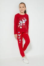 Load image into Gallery viewer, Redtag-Red-Minnie-&amp;-Donald-Print-T-Shirt-Character-Girls-2 to 8 Years
