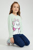 Redtag-Mint-Marie-Print-T-Shirt-Character-Girls-2 to 8 Years