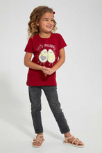 Load image into Gallery viewer, Redtag-Red-Avocado-Print-Tee-Blouses-Girls-2 to 8 Years
