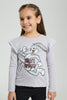 Redtag-Lilac-Bugs-Bunny-Frill-Slv-T-Shirt-Long-Sleeves-Girls-2 to 8 Years