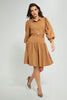 Redtag-Beige-Midi-Dress-With-Belt-Dresses-Women's-0