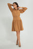 Redtag-Beige-Midi-Dress-With-Belt-Dresses-Women's-0