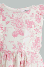 Load image into Gallery viewer, Redtag-Pinki-Floral-Tank-Strap-With-Ruffle-Sleeves-Dress-Colour:Pink,-Filter:Infant-Girls-(3-to-24-Mths),-Infant-Girls-Dresses,-New-In,-New-In-ING,-Non-Sale,-S22B,-Section:Kidswear-Infant-Girls-3 to 24 Months
