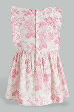 Load image into Gallery viewer, Redtag-Pinki-Floral-Tank-Strap-With-Ruffle-Sleeves-Dress-Colour:Pink,-Filter:Infant-Girls-(3-to-24-Mths),-Infant-Girls-Dresses,-New-In,-New-In-ING,-Non-Sale,-S22B,-Section:Kidswear-Infant-Girls-3 to 24 Months
