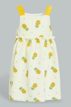 تنزيل الصورة على معرض الصور، Redtag-Strawberry-Printed-Strap-Dress-Dresses-Infant-Girls-3 to 24 Months
