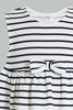 Redtag-Navy-Stripes-Sleeveless-Dress-Dresses-Infant-Girls-3 to 24 Months