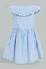 Redtag-Blue-Bib-Collar-Seersucker-Stripes-Dress-Colour:Blue,-Filter:Infant-Girls-(3-to-24-Mths),-Infant-Girls-Dresses,-New-In,-New-In-ING,-Non-Sale,-S22B,-Section:Kidswear-Infant-Girls-3 to 24 Months