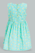 Load image into Gallery viewer, Redtag-Blue-Daisy-Printed-Sleeveless-Dress-Colour:Blue,-Filter:Infant-Girls-(3-to-24-Mths),-Infant-Girls-Dresses,-New-In,-New-In-ING,-Non-Sale,-S22B,-Section:Kidswear-Infant-Girls-3 to 24 Months
