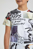 Redtag-White-Allover-Print-T-Shirt-All-Over-Prints-Senior-Boys-9 to 14 Years