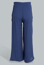 Load image into Gallery viewer, Redtag-Blue-Jacquard-Culotte-Cargo-Pants-Senior-Girls-9 to 14 Years
