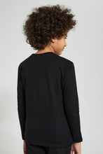 Load image into Gallery viewer, Redtag-Black-Game-Print-Longsleeve-Tshirt-Long-Sleeves-Boys-2 to 8 Years
