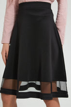 Load image into Gallery viewer, Redtag-Black-Skater-Scuba-Skirt-Skirts-Senior-Girls-9 to 14 Years
