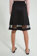 Load image into Gallery viewer, Redtag-Black-Skater-Scuba-Skirt-Skirts-Senior-Girls-9 to 14 Years
