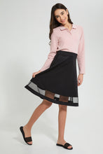 Load image into Gallery viewer, Redtag-Black-Skater-Scuba-Skirt-Skirts-Senior-Girls-9 to 14 Years
