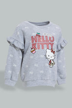 Load image into Gallery viewer, Redtag-Grey-Hello-Kitty-SweaT-Shirt-Sweatshirts-Infant-Girls-3 to 24 Months
