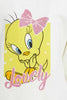 Redtag-White-Tweety-SweaT-Shirt-Sweatshirts-Infant-Girls-3 to 24 Months