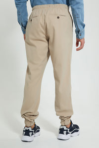 Redtag-Beige-Slim-Fit-Jogger-Trousers-Men's-