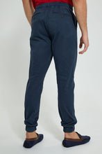 Load image into Gallery viewer, Redtag-Petrol-Blue-Slim-Fit-Jogger-Trousers-Men&#39;s-
