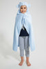 Redtag-Blue-Elphant-Hodded-Blanket-Baby-Blankets-Baby-0 to 12 Months