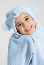 Load image into Gallery viewer, Redtag-Blue-Elphant-Hodded-Blanket-Baby-Blankets-Baby-0 to 12 Months
