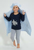 Redtag-Blue-Elphant-Hodded-Blanket-Baby-Blankets-Baby-0 to 12 Months