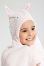 Load image into Gallery viewer, Redtag-Pink-Bunny-Hooded-Blanket-Baby-Blankets-Baby-0 to 12 Months
