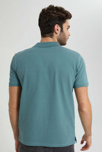 تنزيل الصورة على معرض الصور، Redtag-Sage-Green-Zip-Placket-Polo-Shirt-Colour:Green,-Filter:Men&#39;s-Clothing,-Men-T-Shirts,-New-In,-New-In-Men,-Non-Sale,-S22B,-Section:Men,-TBL-Men&#39;s-
