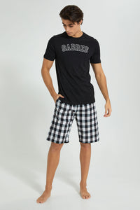 Redtag-Black-Pyjama-Set-Pyjama-Sets-Men's-