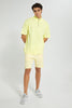 Redtag-Yellow-Half-Zip-Loungewear-T-Shirt-Loungewear-Men's-