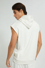 Load image into Gallery viewer, Redtag-Off-White-Sleevless-Loungewear-T-Shirt-Loungewear--
