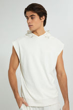 Load image into Gallery viewer, Redtag-Off-White-Sleevless-Loungewear-T-Shirt-Loungewear--
