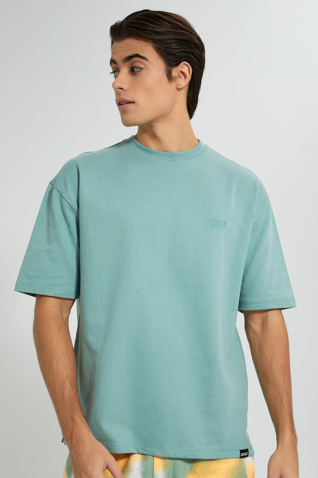 Redtag-Green-Loungewear-T-Shirt-Loungewear--