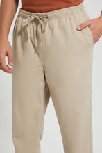 Load image into Gallery viewer, Redtag-Beige-Slim-Fit-Jogger-Trousers-Men&#39;s-
