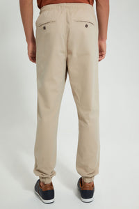 Redtag-Beige-Slim-Fit-Jogger-Trousers-Men's-